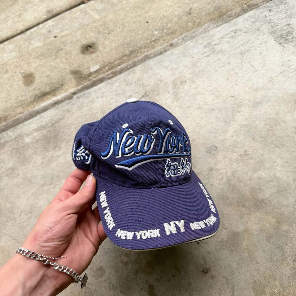 Vintage VAI New York Embroidered Navy Blue Baseball Cap